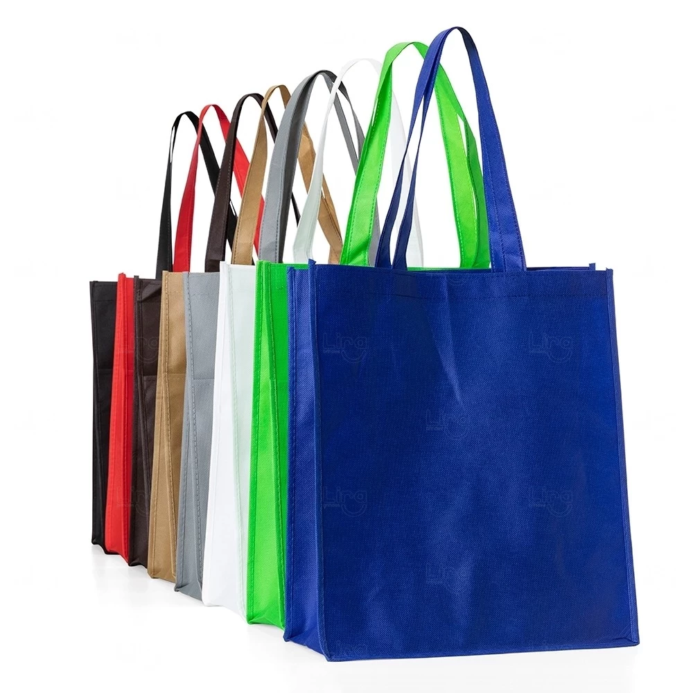 Sacola TNT com Bolso Frontal Personalizada - 40 x 35 cm 
