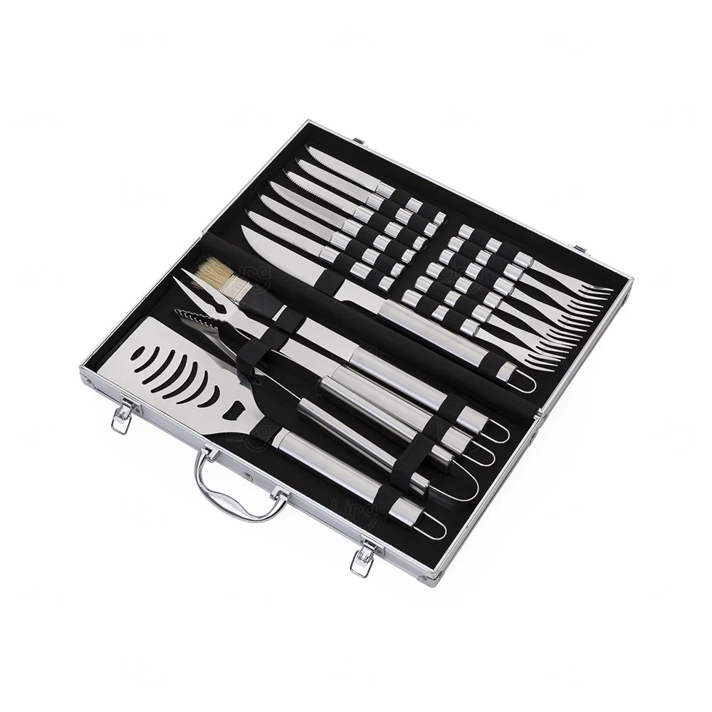 Kit Churrasco Personalizado - 17 peças Inox