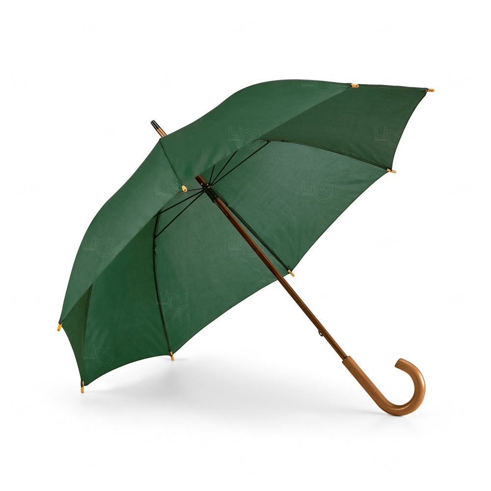 Guarda-Chuva com Pega em Madeira Manual Personalizado 