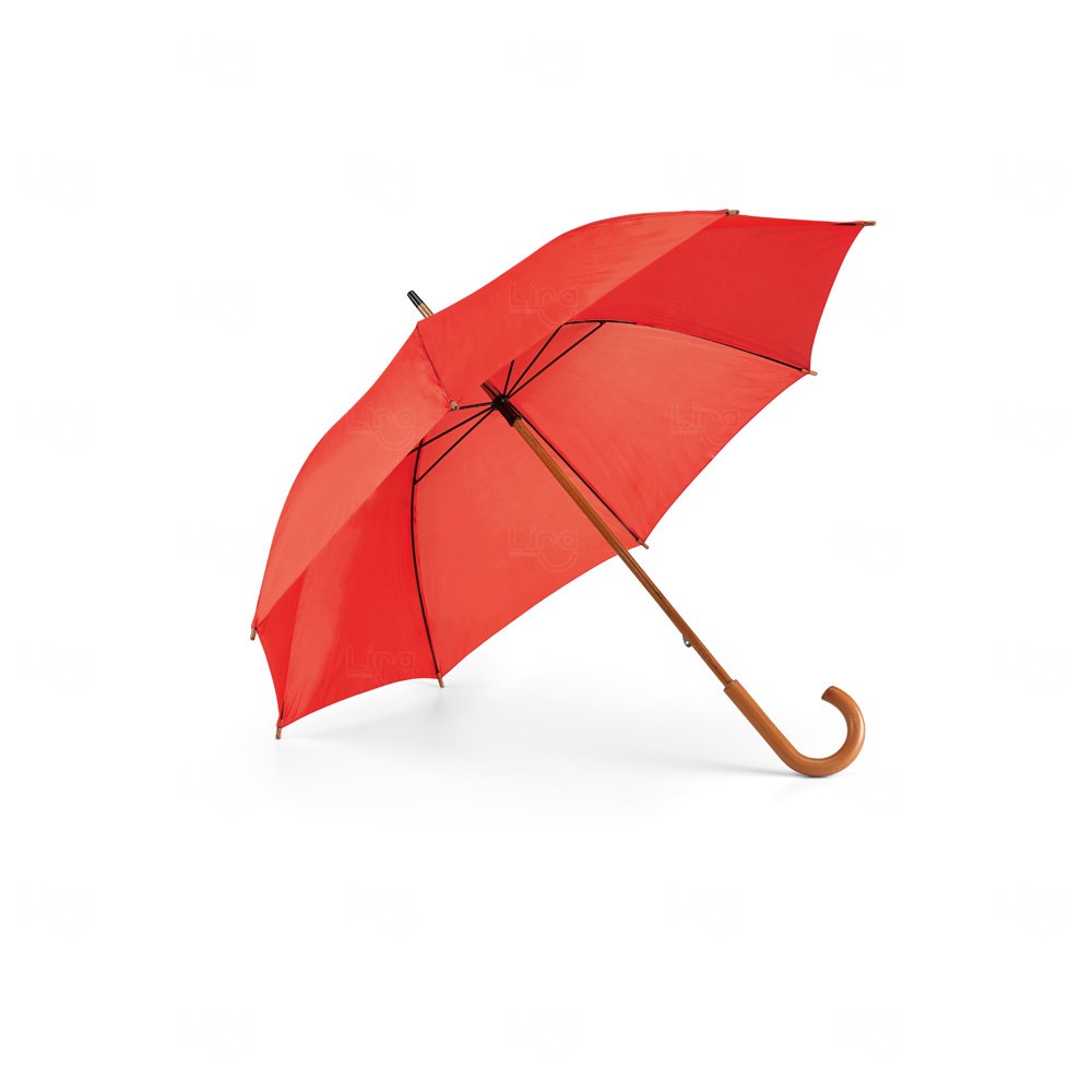 Guarda-Chuva com Pega em Madeira Manual Personalizado 