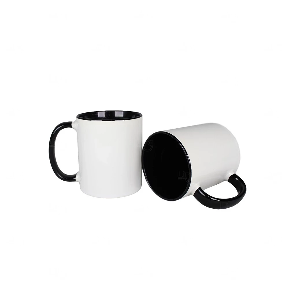 Caneca de Cerâmica 325ml Fundo Colorido Personalizada 