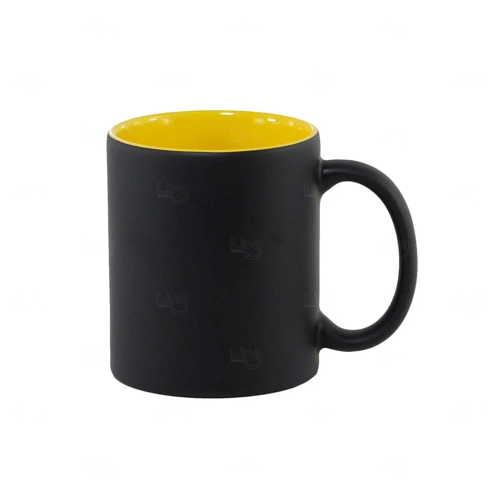 Caneca Mágica 325ml com Interior Colorido Personalizada 