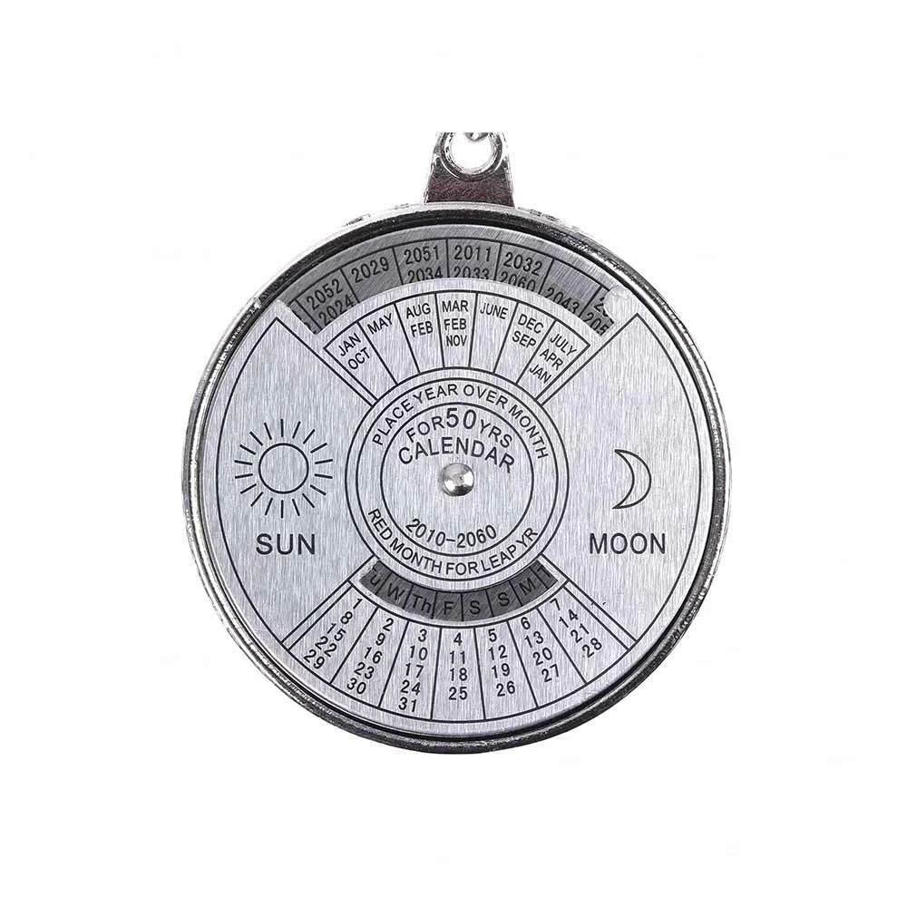 Chaveiro Calendário Perpétuo em Metal Personalizado 