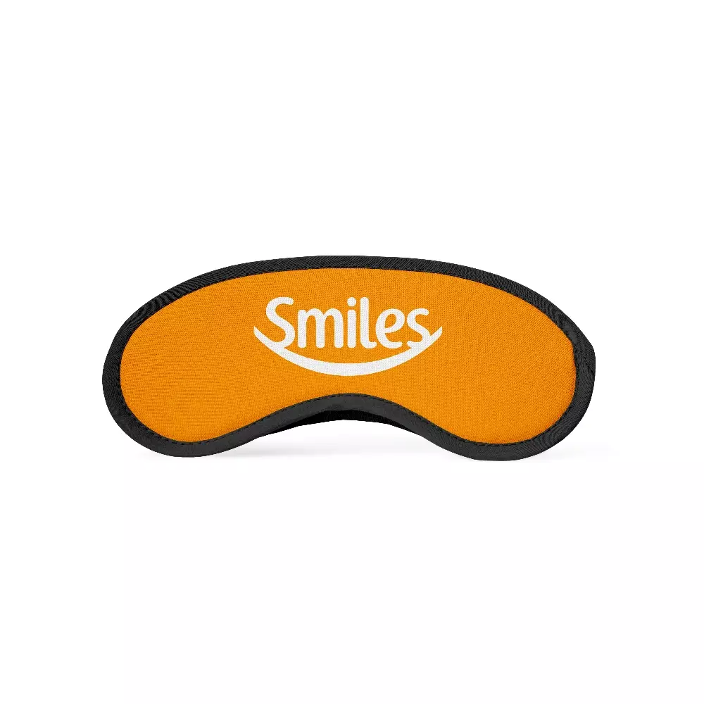Máscara de Dormir em Isoflex Personalizada Laranja