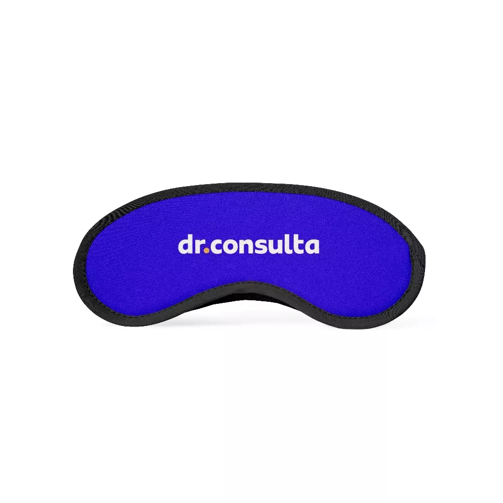 Máscara de Dormir em Isoflex Personalizada Azul