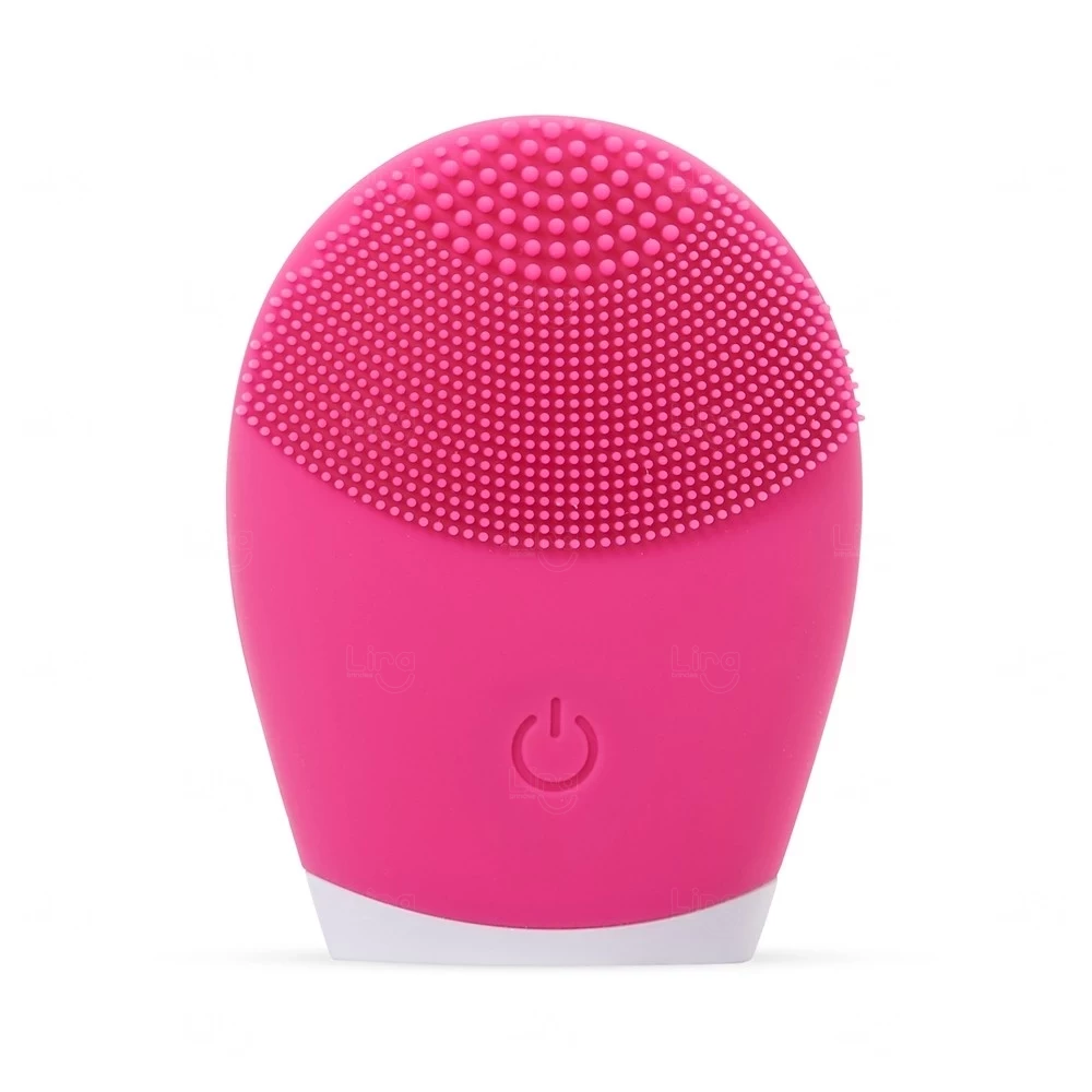 Massageador e Limpador Facial Elétrico Personalizado Rosa Escuro