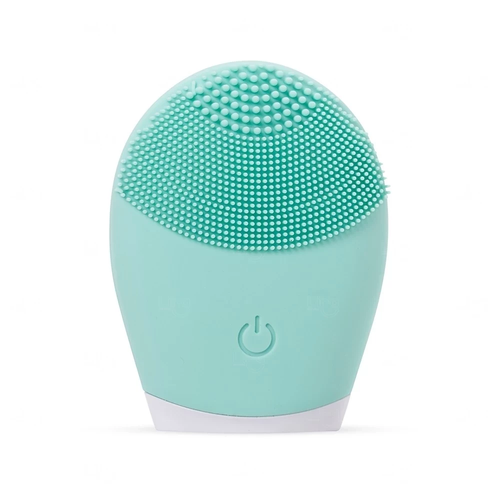 Massageador e Limpador Facial Elétrico Personalizado Verde Claro
