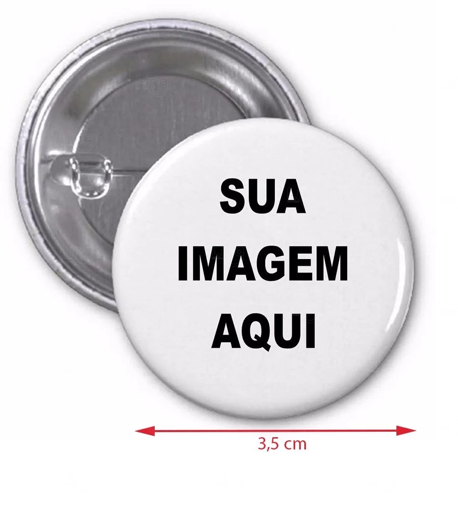 Botton Americano 3,5 cm Personalizado 