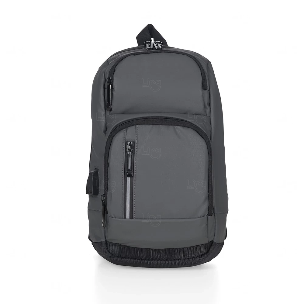Mochila de Ombro 10L em Couro Sintético Personalizada 
