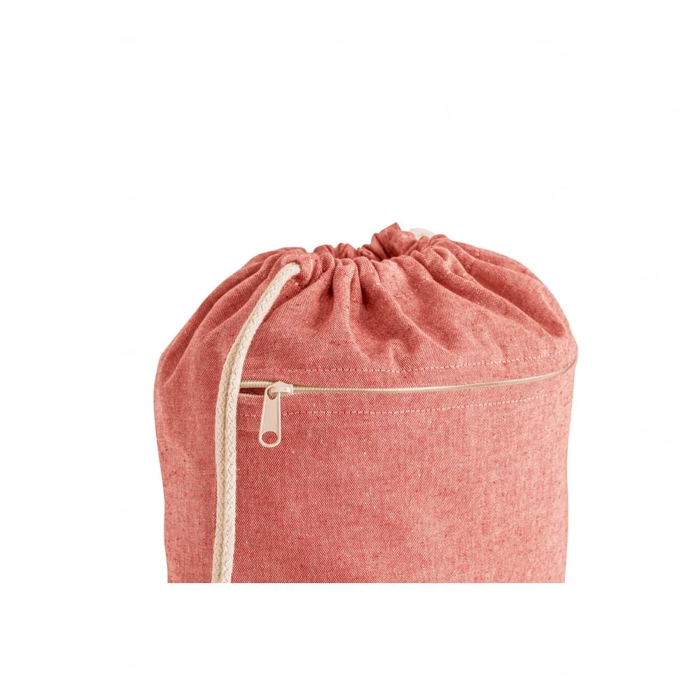 Sacochila com Bolso e Zíper Personalizada - 41 x 37 cm 