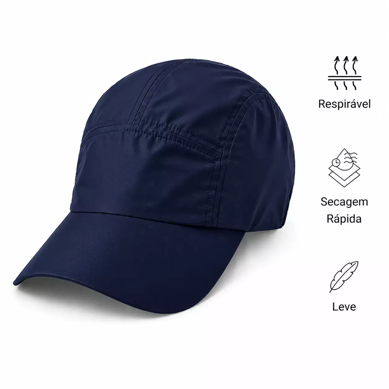 Boné em Tactel Personalizado Azul Marinho
