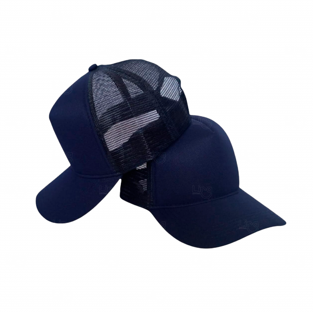 Boné Trucker Personalizado Azul Marinho