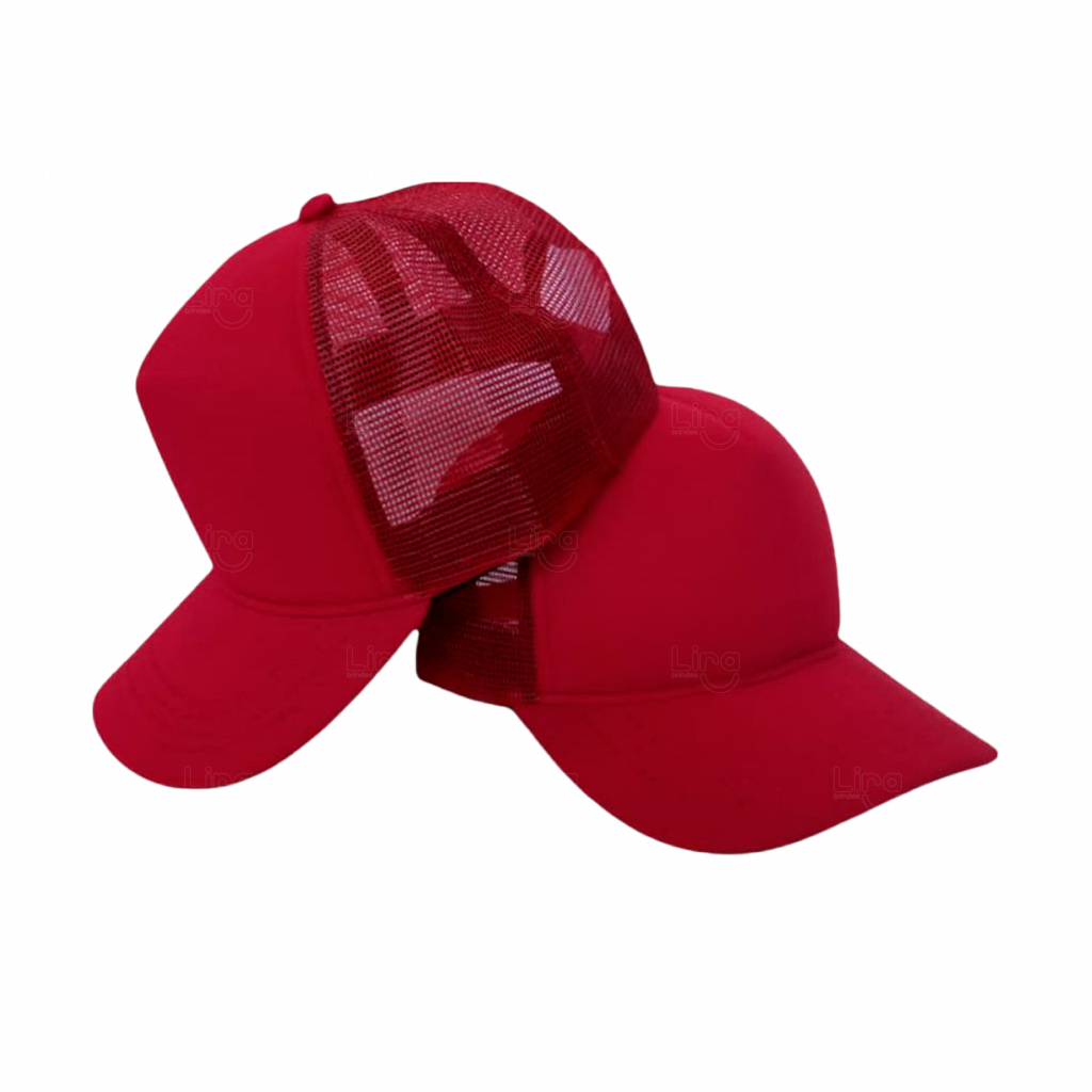 Boné Trucker Personalizado Vermelho