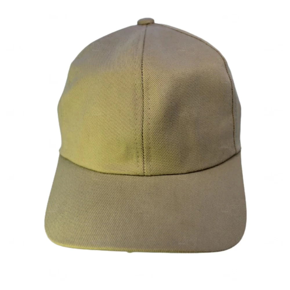 Boné de Brim Peletizado Personalizado Bege