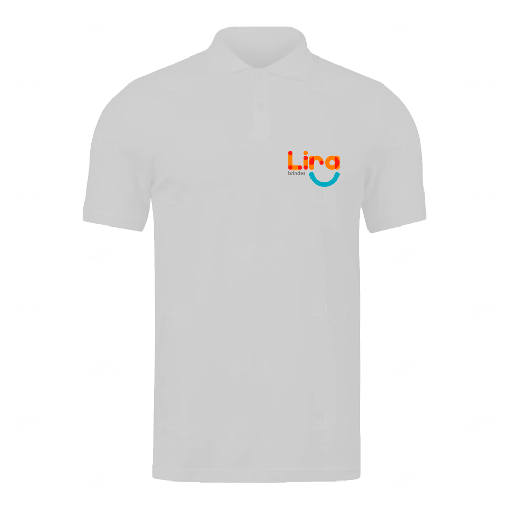 Camisa Polo Masculina Personalizada Branco