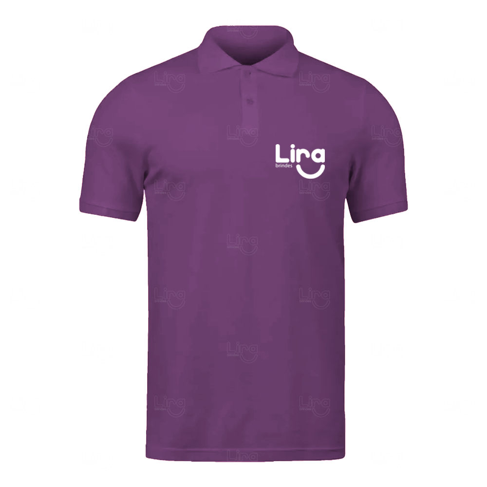 Camisa Polo Masculina Personalizada Roxo