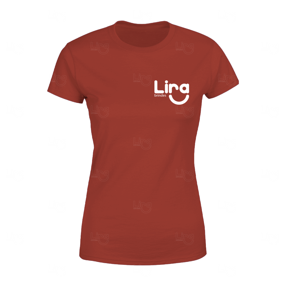 Camiseta Baby Look 100% Algodão Personalizada Vinho