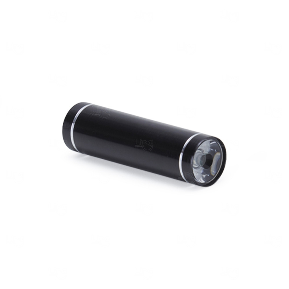 Lanterna Bastão LED em Alumínio Personalizada Preto