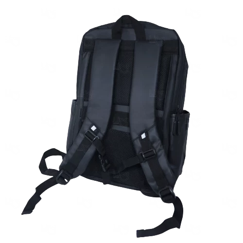 Mochila Couro Sintético Impermeável 20L Antifurto Personalizada 