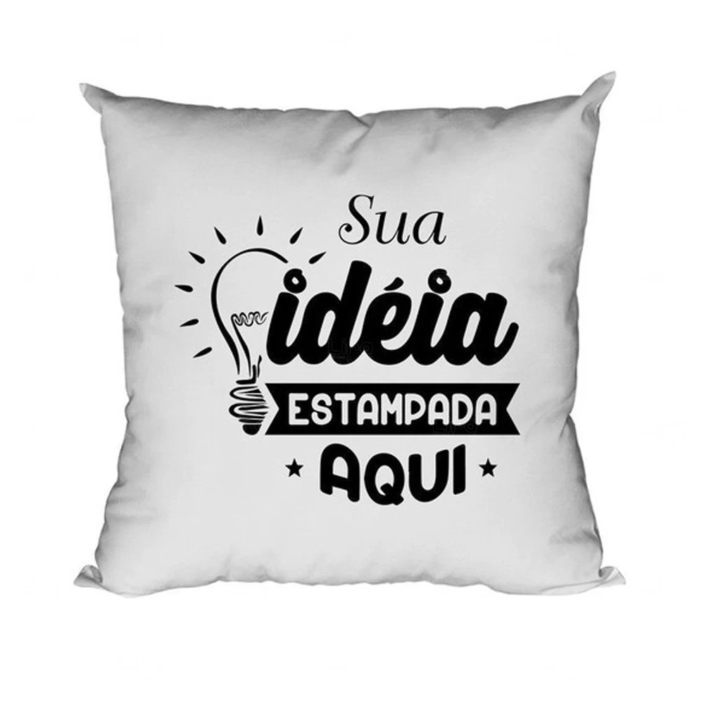 Almofada 30x30cm Personalizada Branco