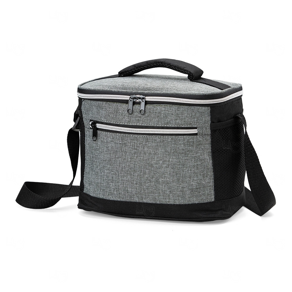 Bolsa Térmica 10L em Nylon Personalizada Cinza