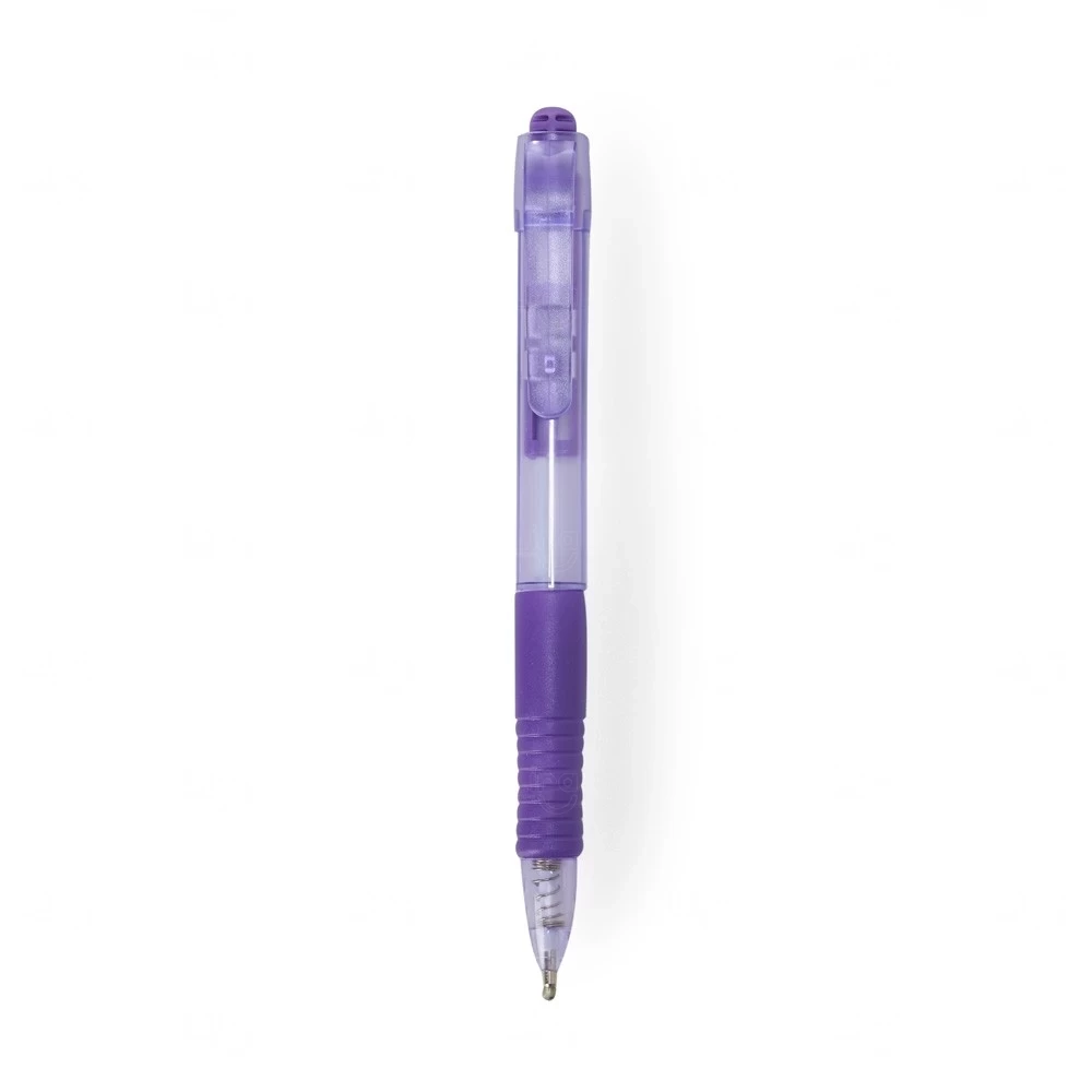 Caneta Plástica com Grip Emborrachado Personalizada 
