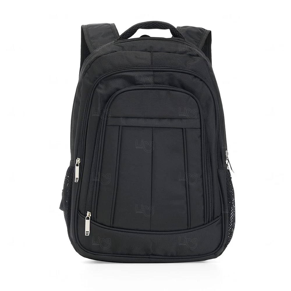 Mochila 26L de Poliéster para Notebook 15.6" Personalizada Preto