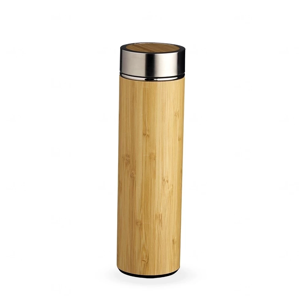 Garrafa Ecológica Personalizada de Bambu com Infusor - 500ml Bambu