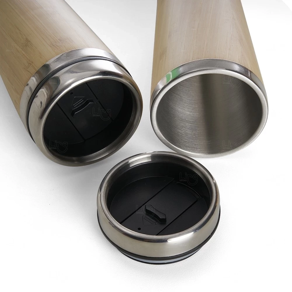 Copo de Bambu e Inox 500ml Personalizado 