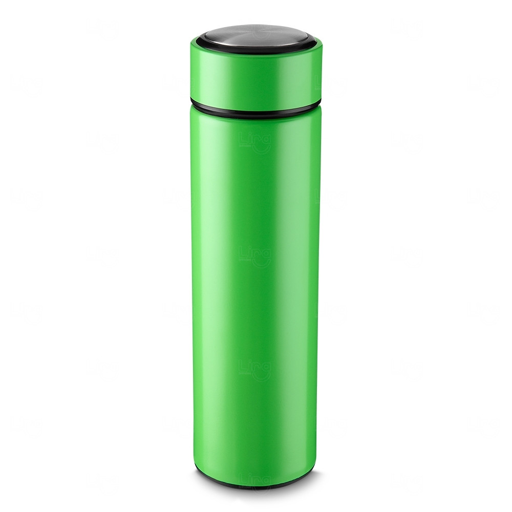Garrafa Personalizada Inox com Infusor - 450ml Verde