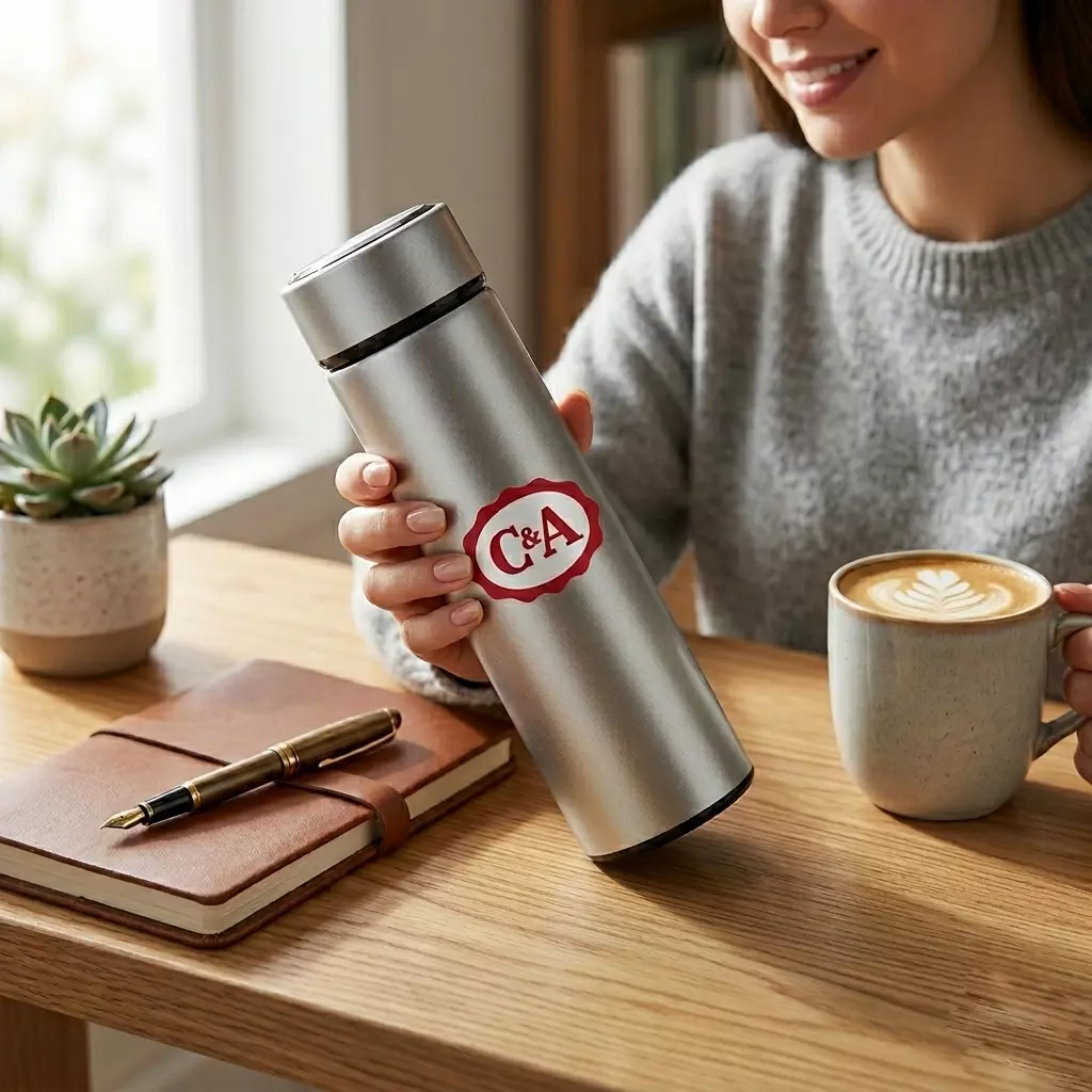 Garrafa Personalizada Inox com Infusor - 450ml 