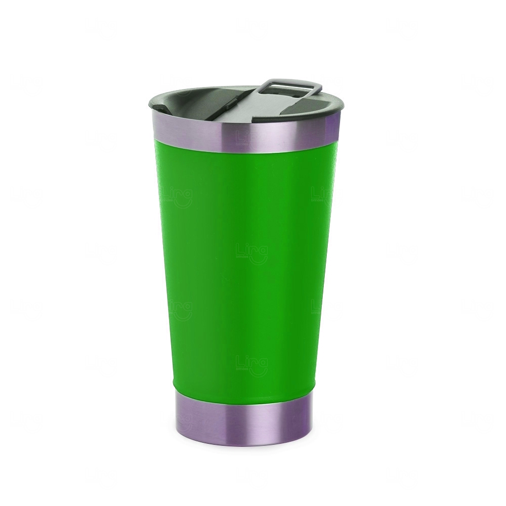 Copo Térmico Inox 500ml Personalizado Verde