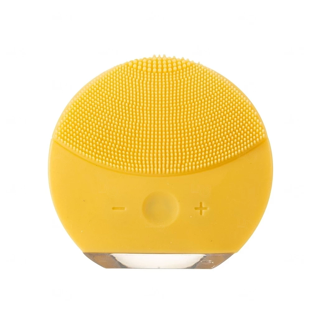 Massageador e Limpador Facial Elétrico Personalizado Amarelo