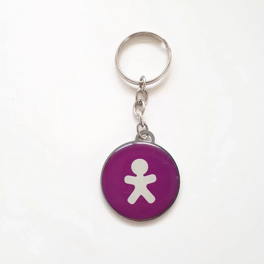 Chaveiro com Etiqueta Resinada Personalizado 