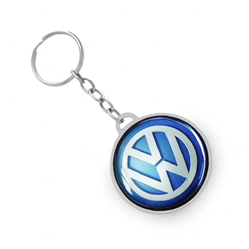 Chaveiro com Etiqueta Resinada Personalizado Azul