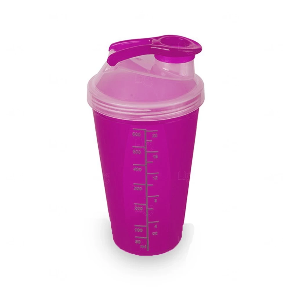 Coqueteleira Shaker 700ml com Dosador Personalizada Rosa