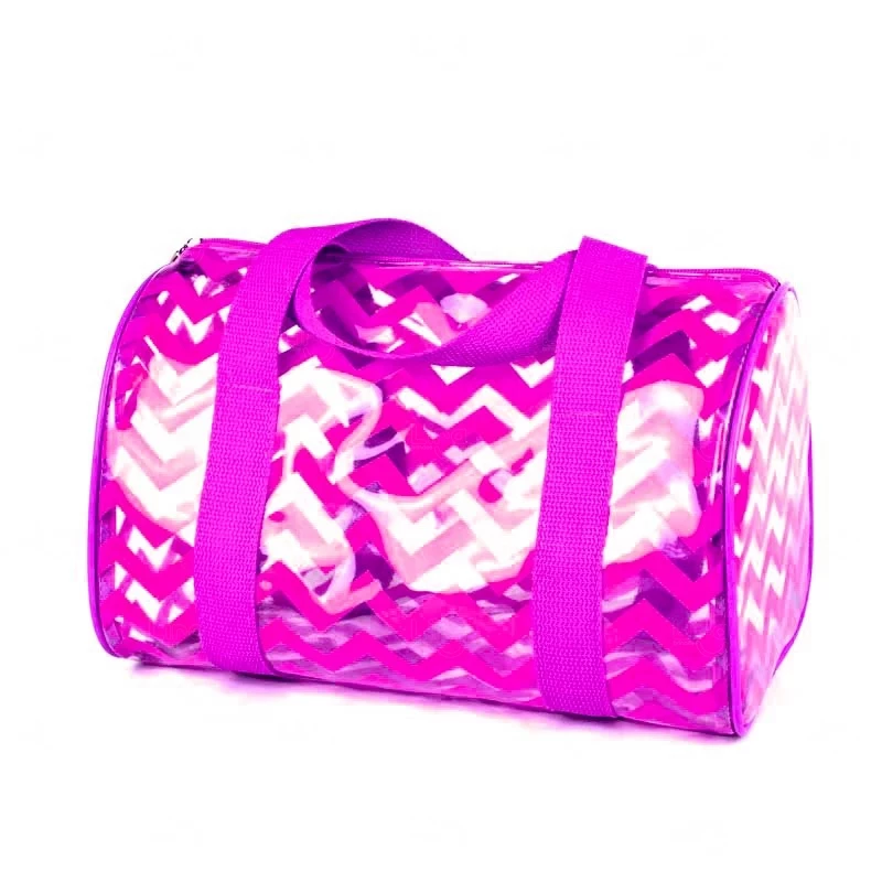 Nécessaire em PVC Cristal Personalizada - 18 x 30 cm Rosa