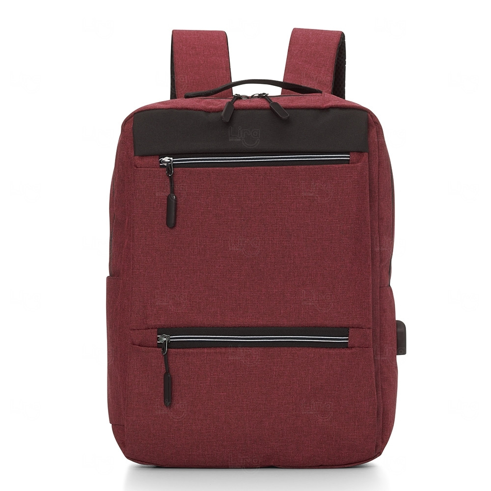 Mochila de Nylon 21L Personalizada Vermelho