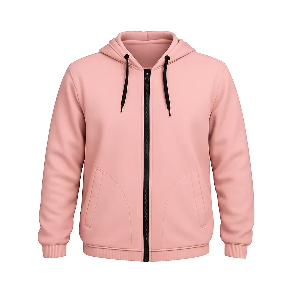 Jaqueta Corta Vento Personalizada Rosa Claro
