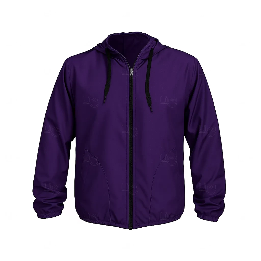 Jaqueta Corta Vento Personalizada Roxo