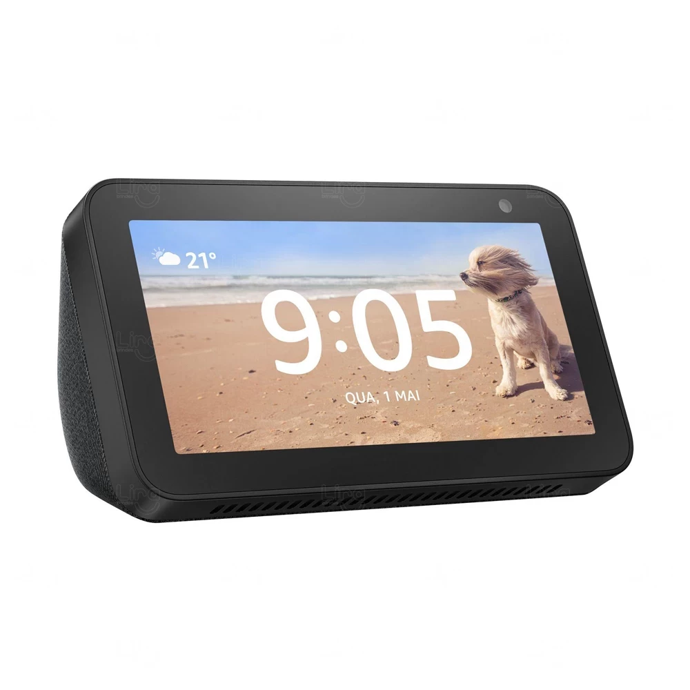 Alexa Personalizada Echo Show 5 Personalizado Preto