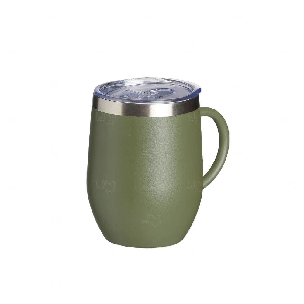 Caneca Cuia Térmica Inox 350ml Personalizada 