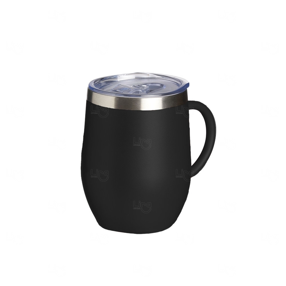 Caneca Cuia Térmica Inox 350ml Personalizada 
