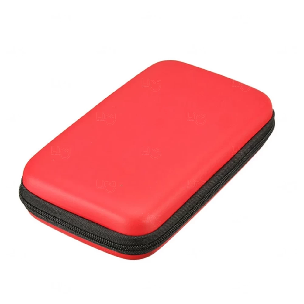 Case em EVA para Kit Tecnológico Personalizado Vermelho