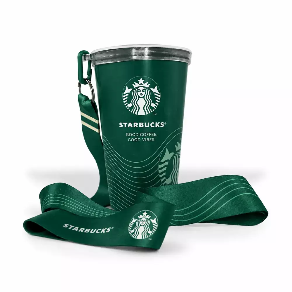 Copo com Cordão Personalizado 360 graus - 550ml Verde