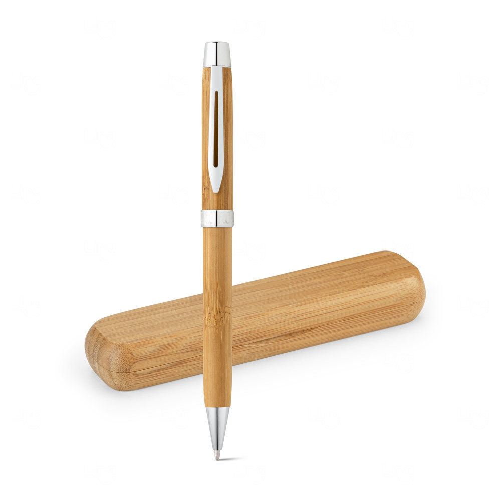 Caneta twist Ecológica em Bambu Personalizada 
