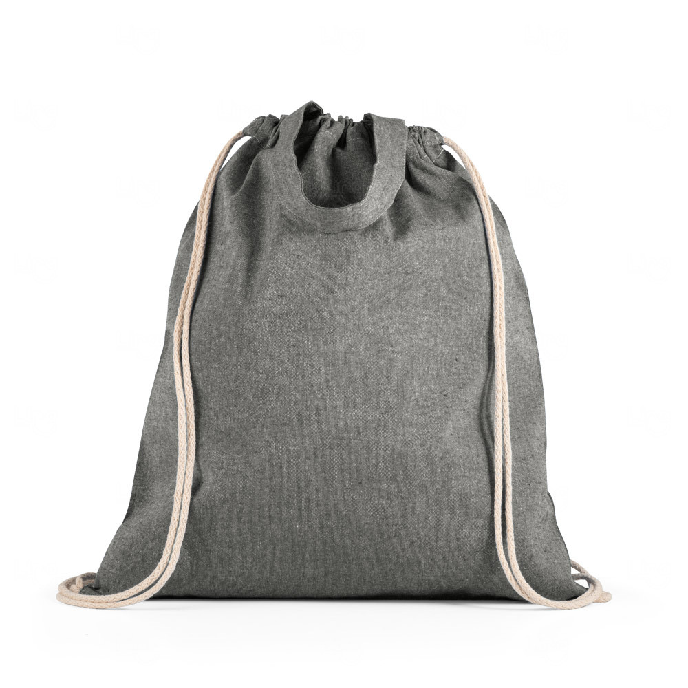 Sacola em Algodão Reciclado Personalizado - 41 x 37 cm Preto