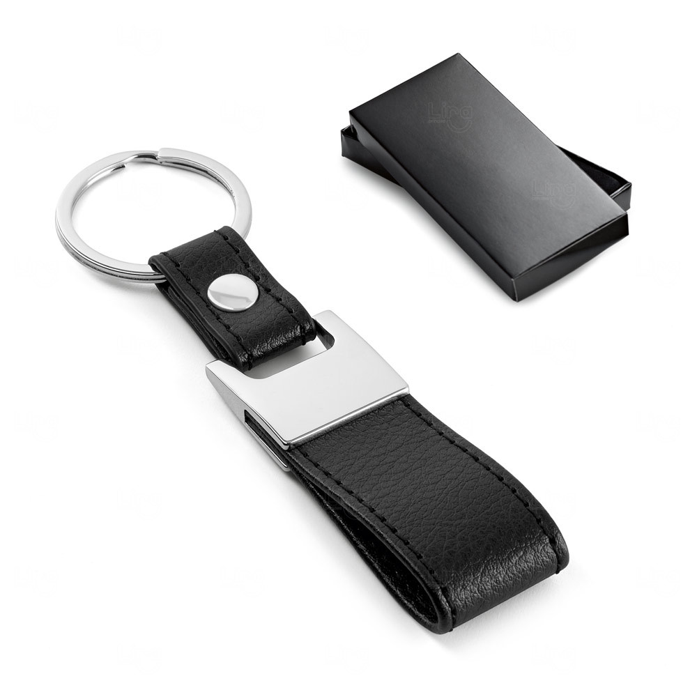 Chaveiro em Couro com Metal Personalizado 