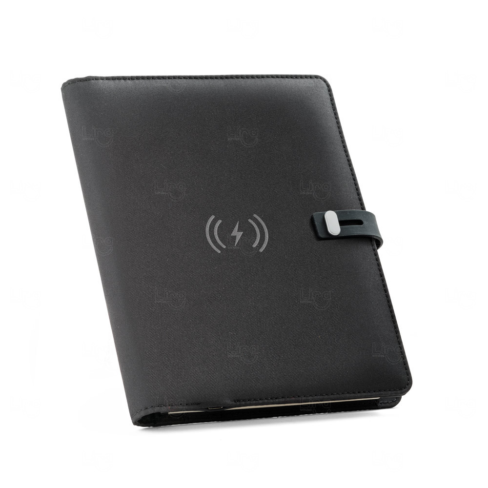 Pasta A5 com Carregador Wireless Personalizada 
