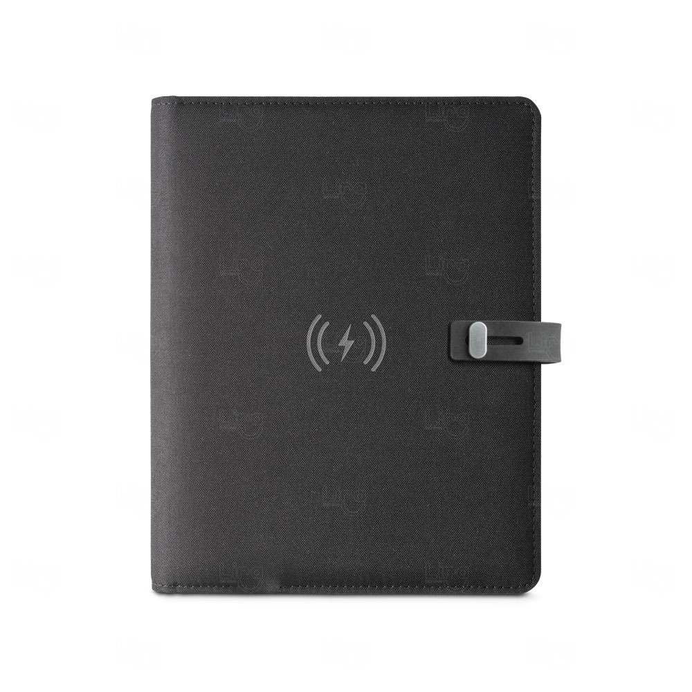 Pasta A5 com Carregador Wireless Personalizada 